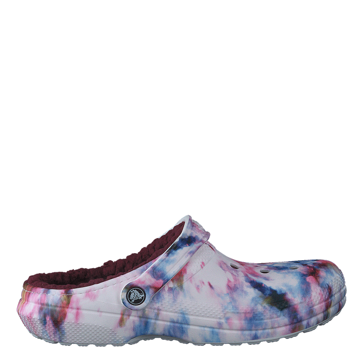 Classic Lined Tie Dye Clog Garnet/multi