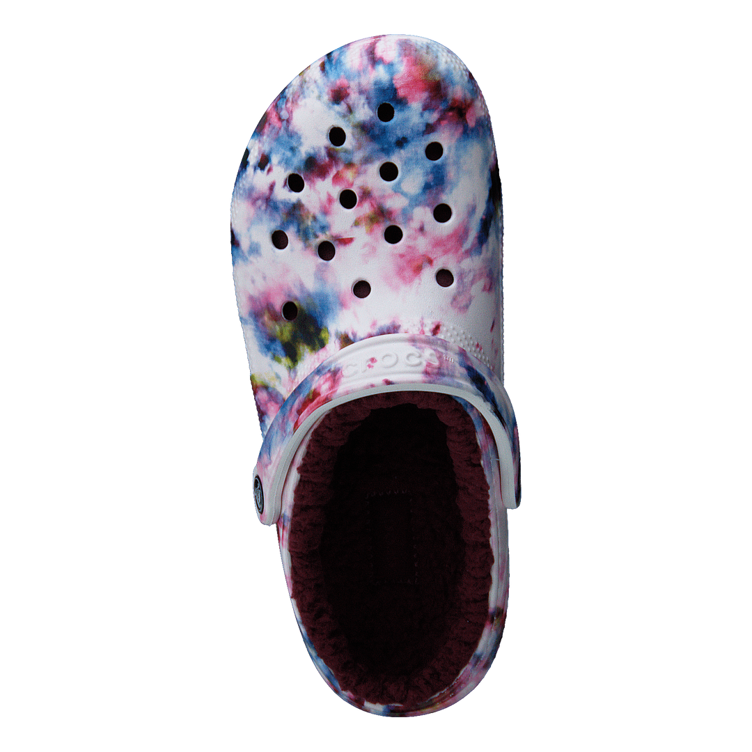 Classic Lined Tie Dye Clog Garnet/multi