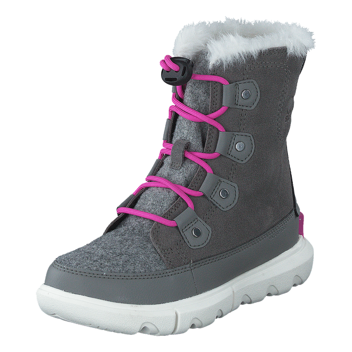 Youth Sorel Explorer Lace Wp Quarry, Bright Lavender