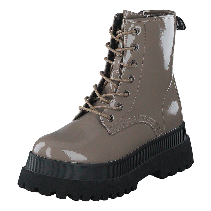 Biagas Laced Up Platform Boot  Taupe
