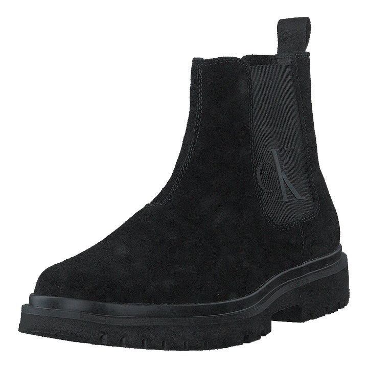 Lug Mid Chelsea Boot Black