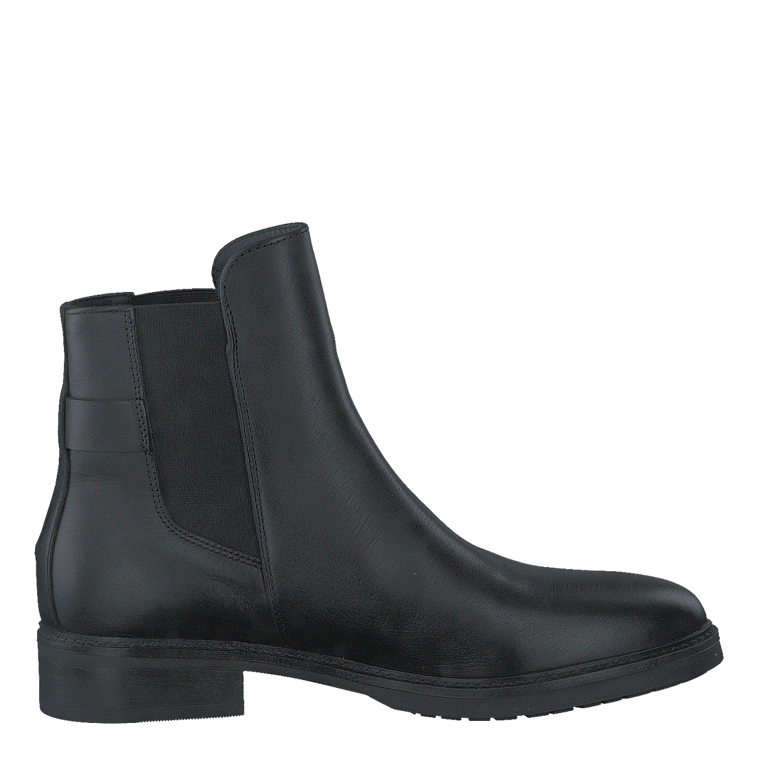 Th Leather Flat Boot Black