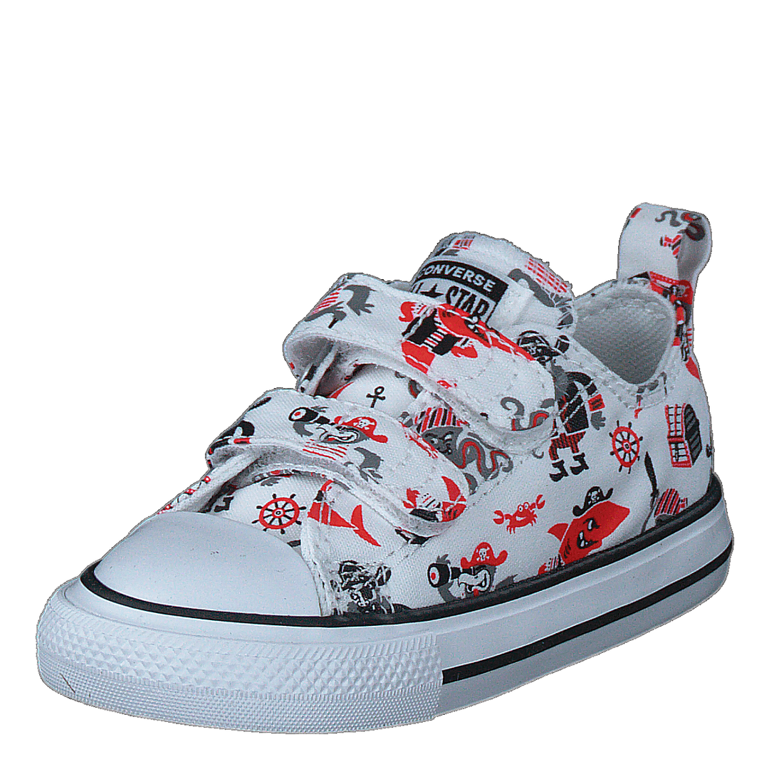 Chuck Taylor All Star 2v Pirat 102 white university Red black