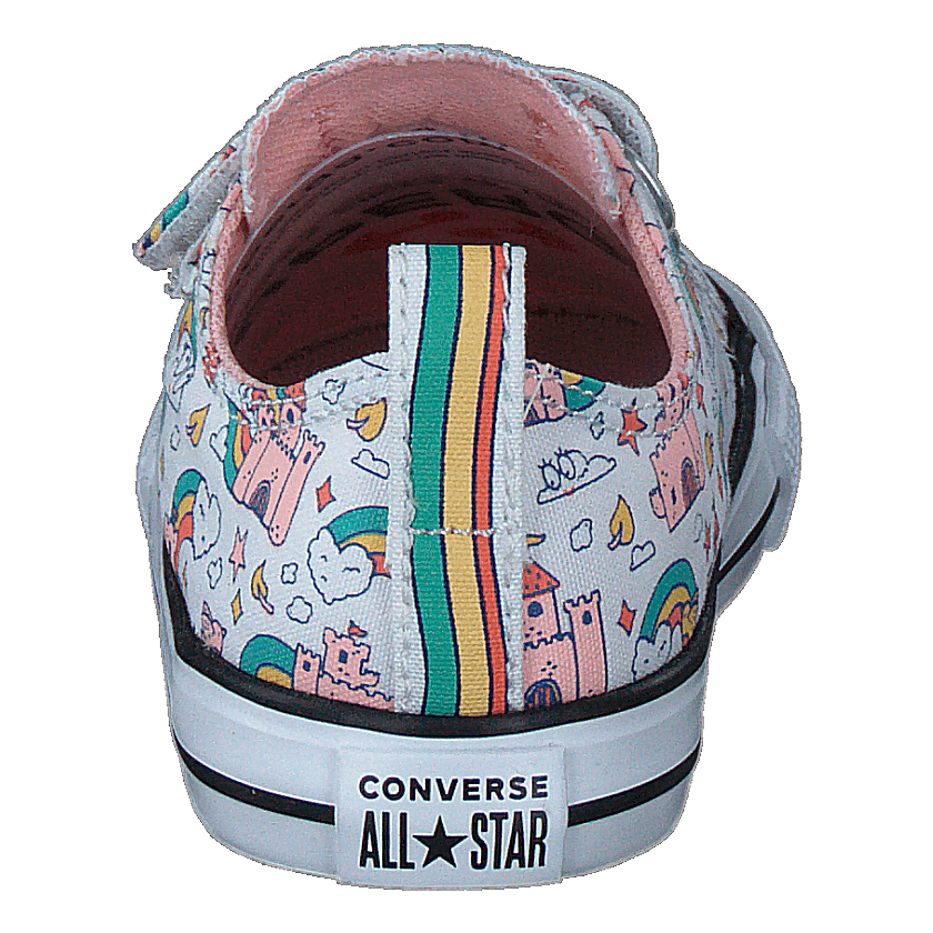 Chuck Taylor All Star 2v Rainb 102-white/storm Pink/washed Te