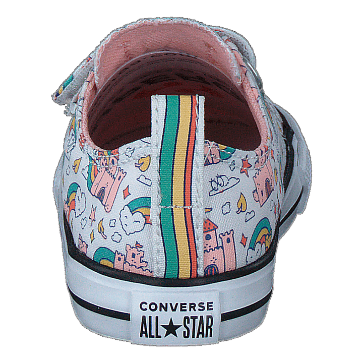 Chuck Taylor All Star 2v Rainb 102-white/storm Pink/washed Te