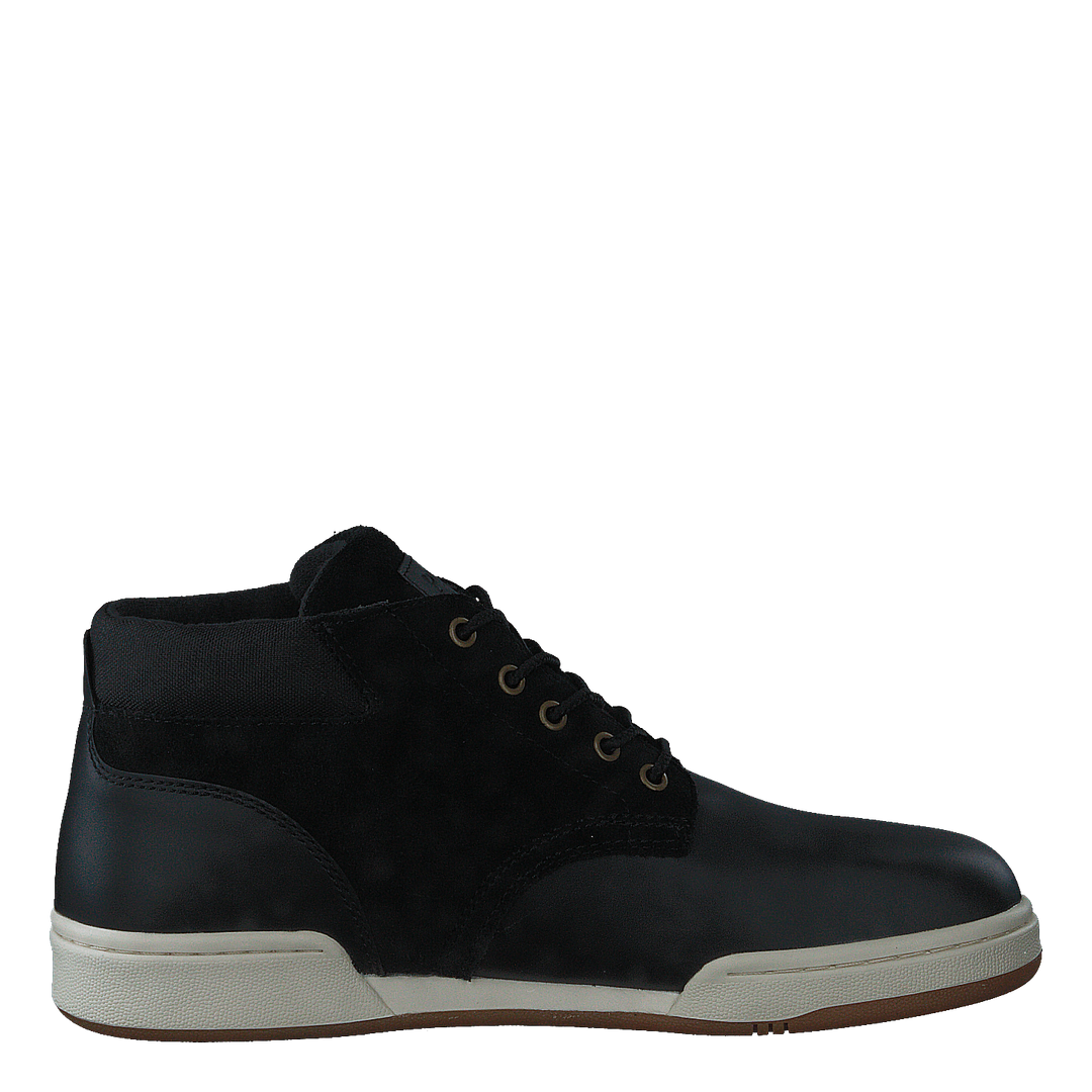 Waterproof Leather-Suede Sneaker Boot Black