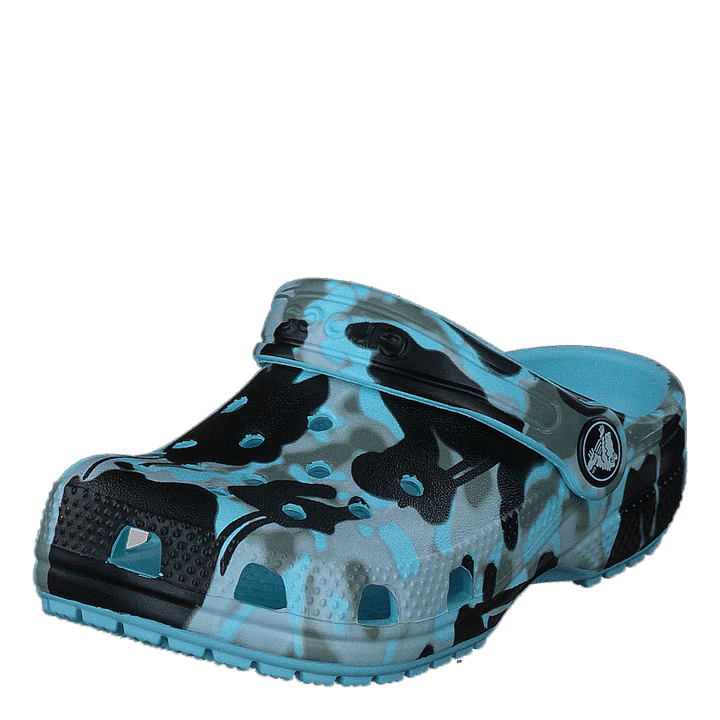 Classic Spray Camo Clog Kids Arctic