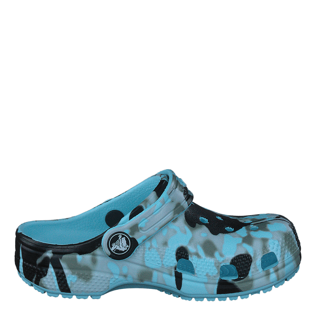 Classic Spray Camo Clog Kids Arctic