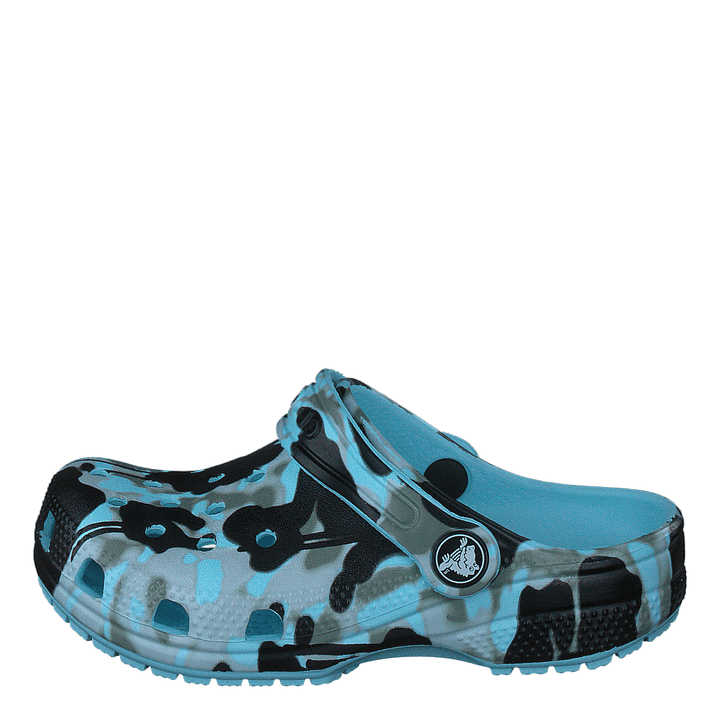 Classic Spray Camo Clog Kids Arctic